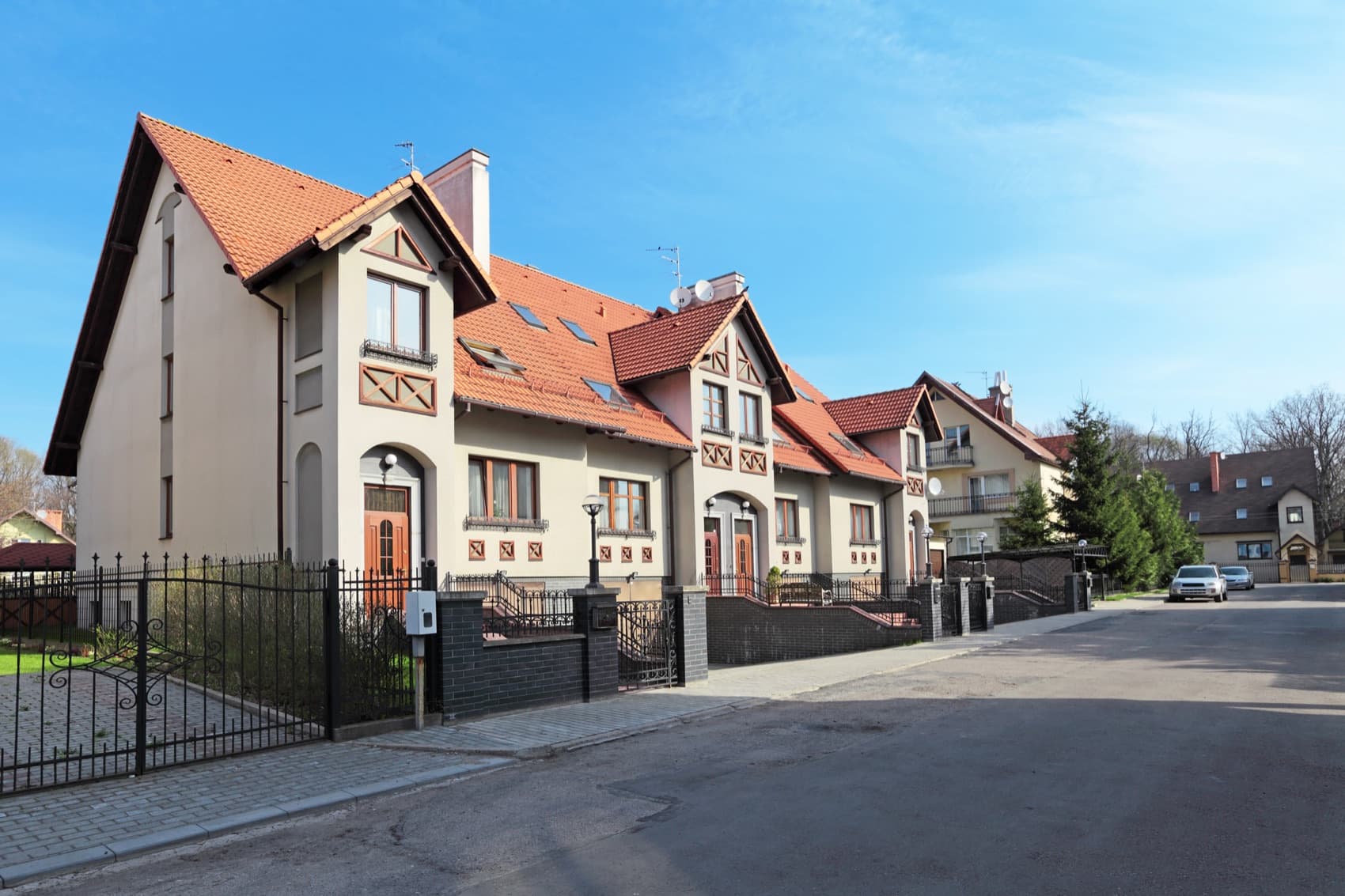 A well-maintained residential community